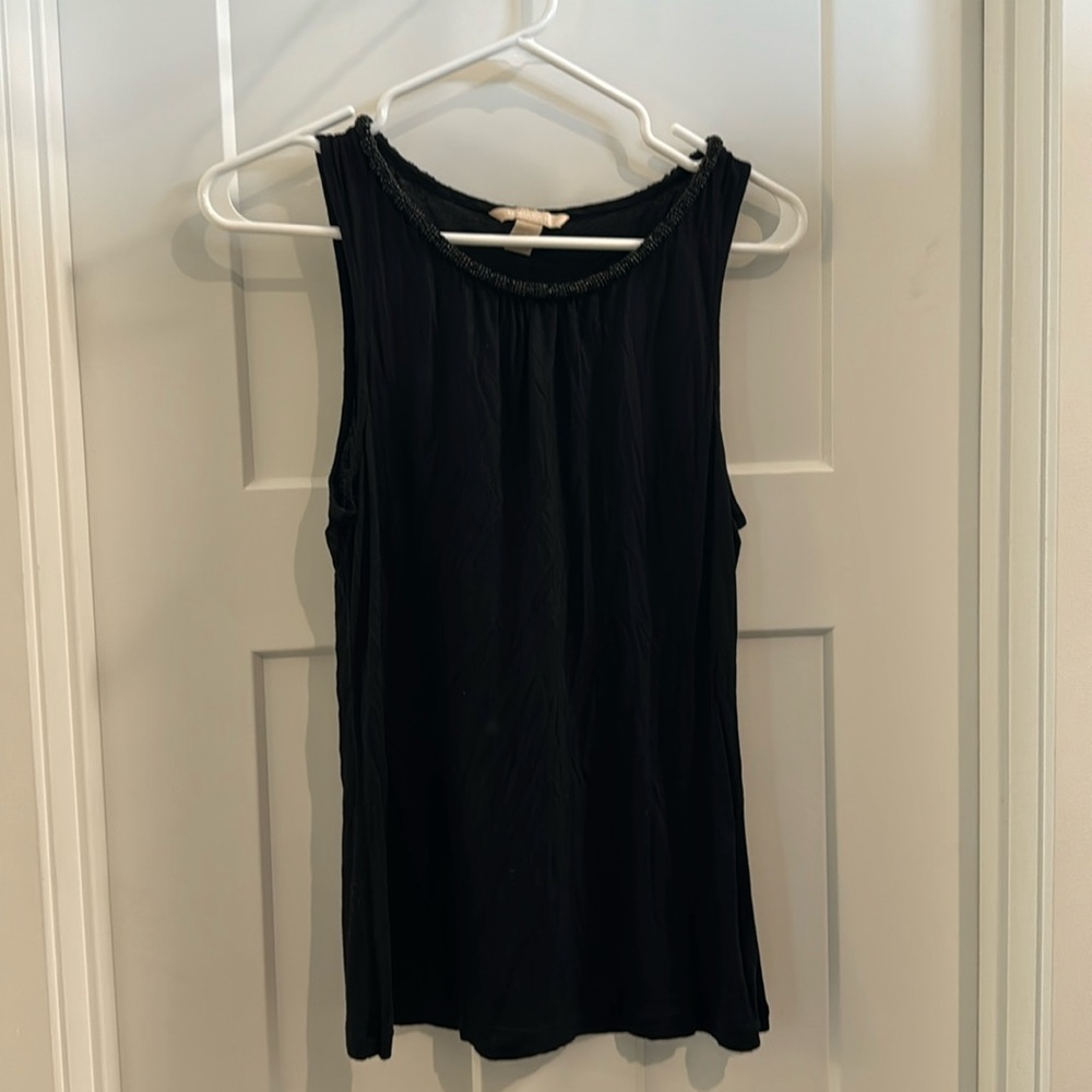 Banana republic beaded neck tank